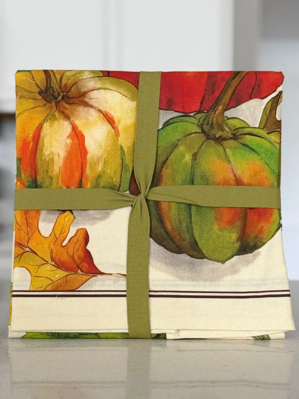 Williams-Sonoma Pumpkin Kitchen Towels Set of 2